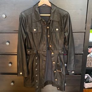 I’m a big deal PU mini dress FashionNova faux leather black